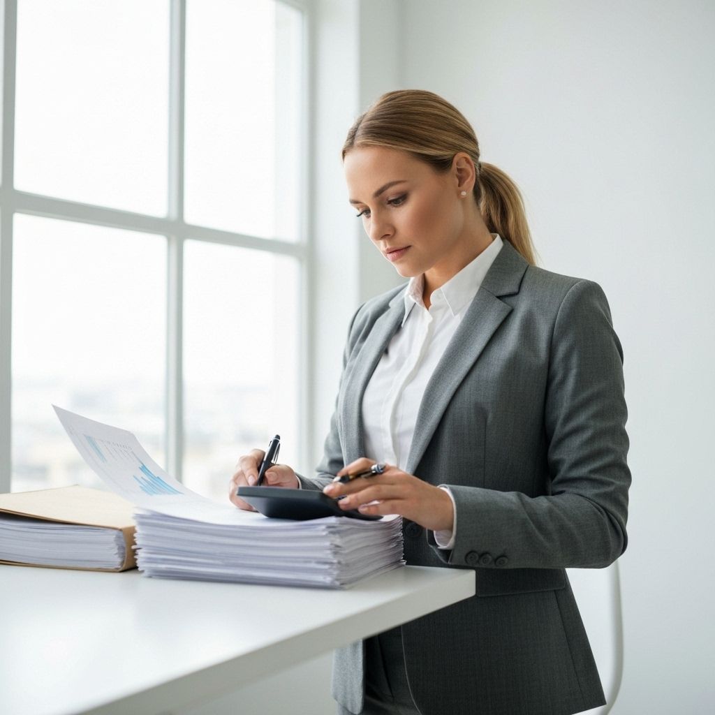 Expert comptable au travail